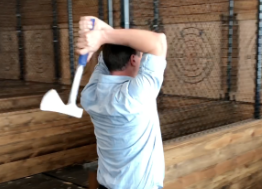 how to throw axe - swing
