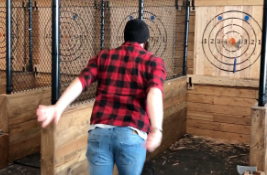 how to throw axe - release